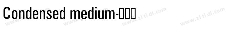 Condensed medium字体转换